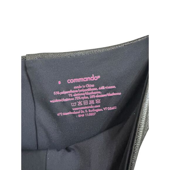 Commando Perfect Control Faux Leather Legging black size Small $118 - Picture 4 of 5